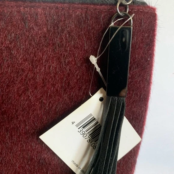 NORDSTRIM BURGANDY VELOUR MAKEUP BAG - Picture 9 of 12